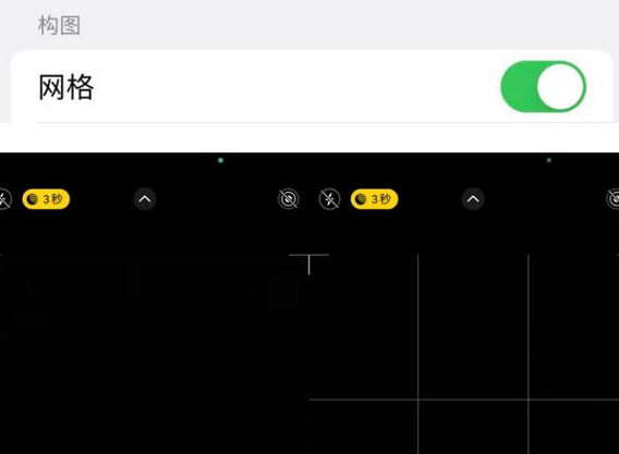光坡镇苹果手机维修网点分享iPhone如何开启九宫格构图功能