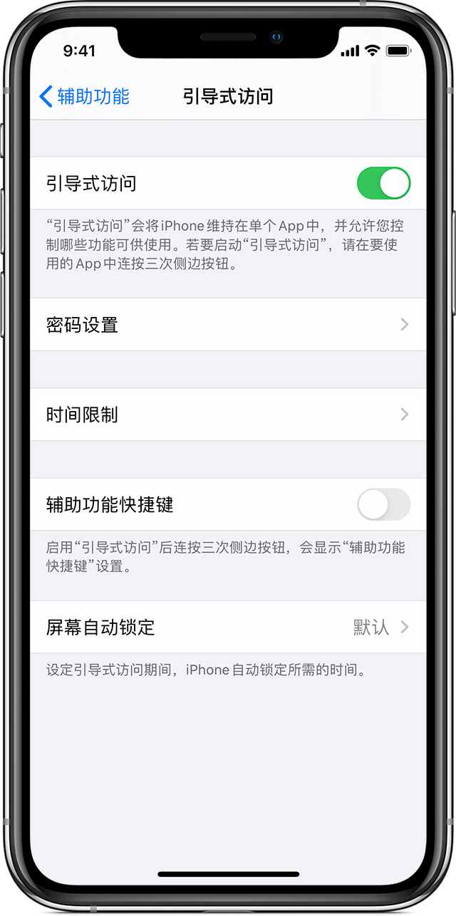 光坡镇苹果手机维修分享如何在 iPhone 上退出引导式访问 