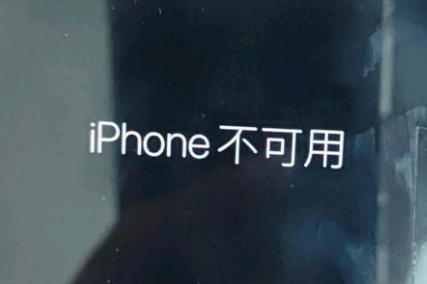 光坡镇苹果服务网点分享锁屏界面显示“iPhone 不可用”如何解决 