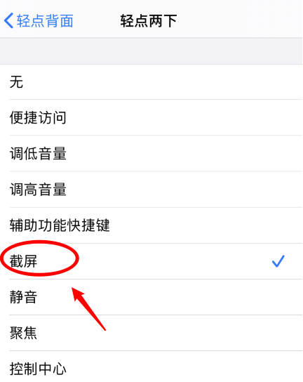 光坡镇苹果手机维修分享iPhone12如何启用双击截屏 